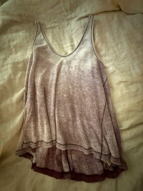 Anthropologie Ribbed Knit Tank in Dusty Mauve